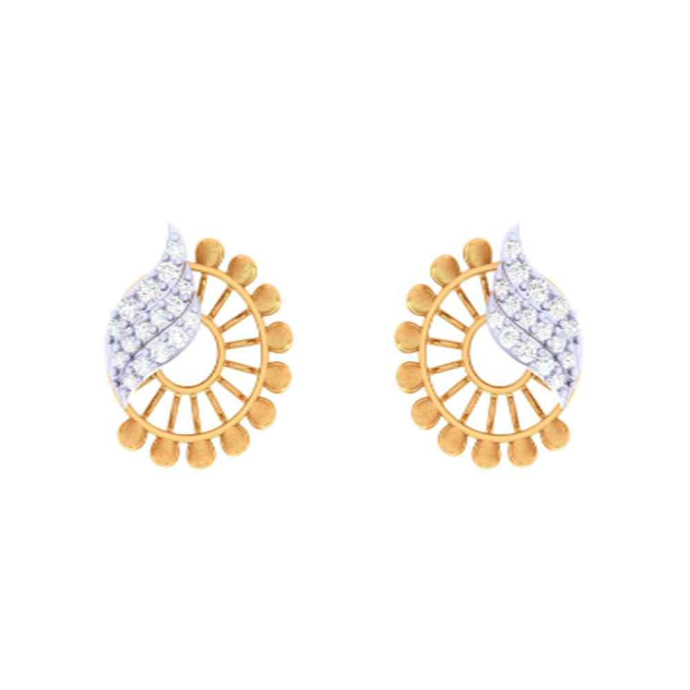 18ct White Gold Diamond and Gemstone Flower Stud Earrings