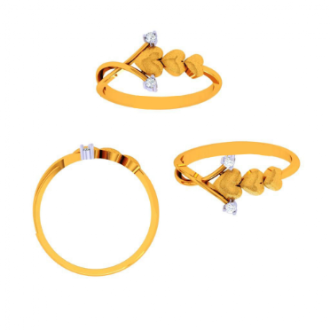 Lovely Chic 18k Gold Thumb Ring| Designer Thumb Rings PC Chandra