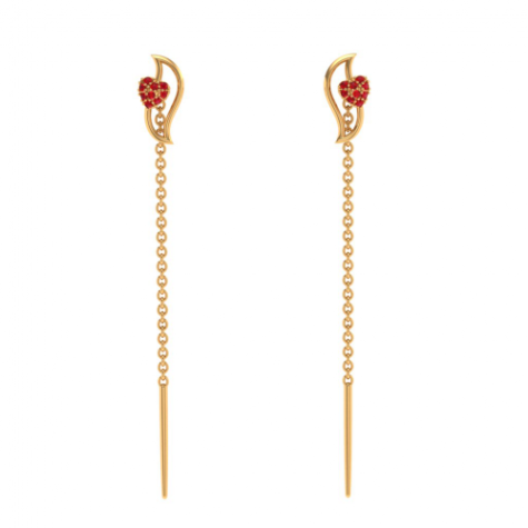 SMARNN Gold Plated Sui Dhaga Earrings : Amazon.in: Fashion