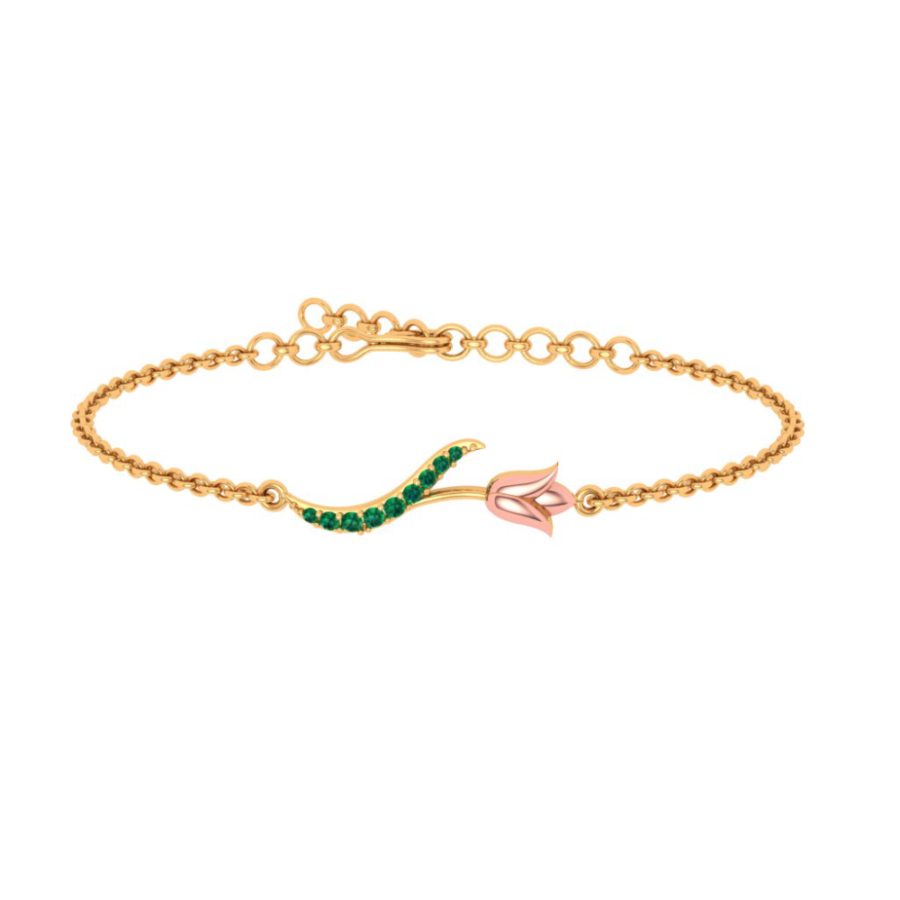 Trendy Gold Chain Bracelet |Chain Bracelets For Women - PC Chandra
