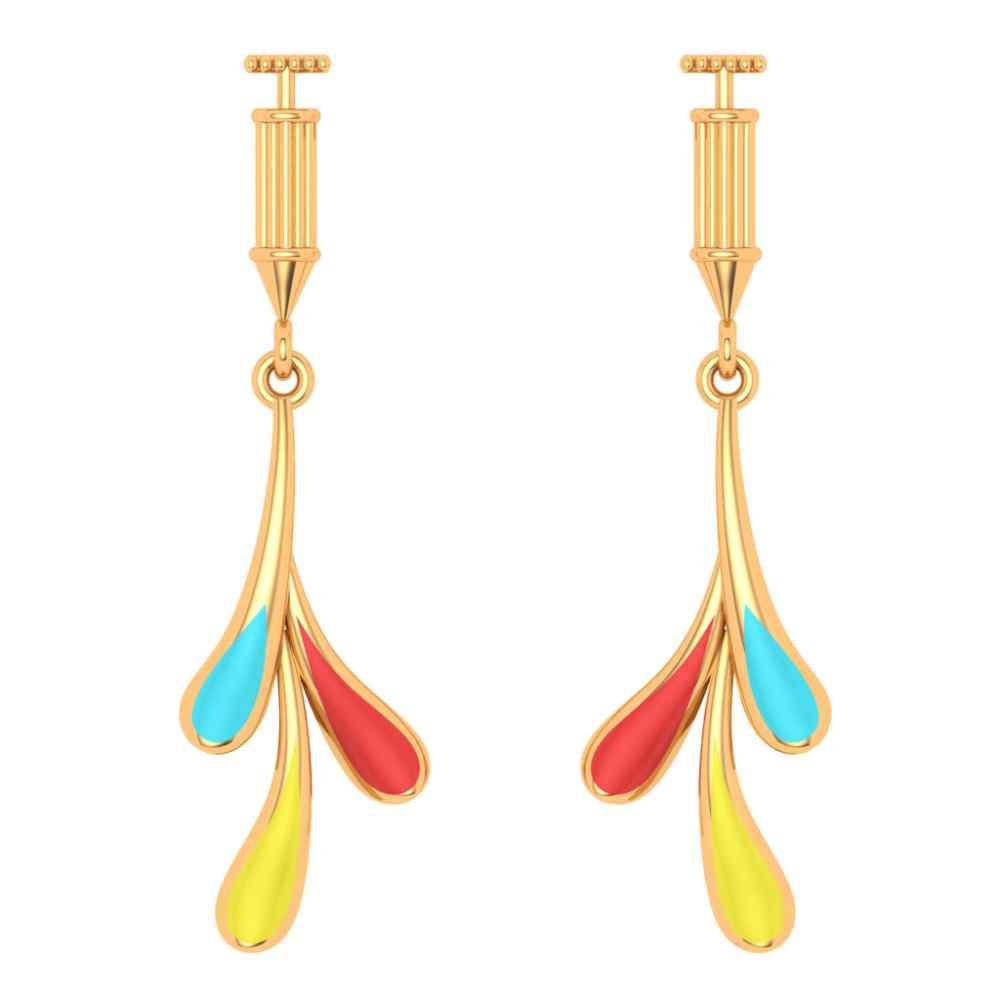 Voylla Earrings  Buy Voylla Silver Bagh E Fiza Tiny Drop Earrings  OnlineNykaa Fashion
