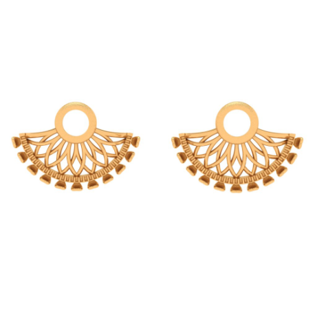P.C. Chandra Jewellers Mugdhaa Collection 22k Metal Yellow Gold Earrings  For Women, Yellow : Amazon.in: Fashion