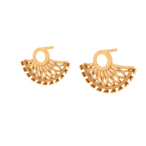 22k Gold Stud Earrings Latest Design Online @ Rs 6000 -?PC Chandra