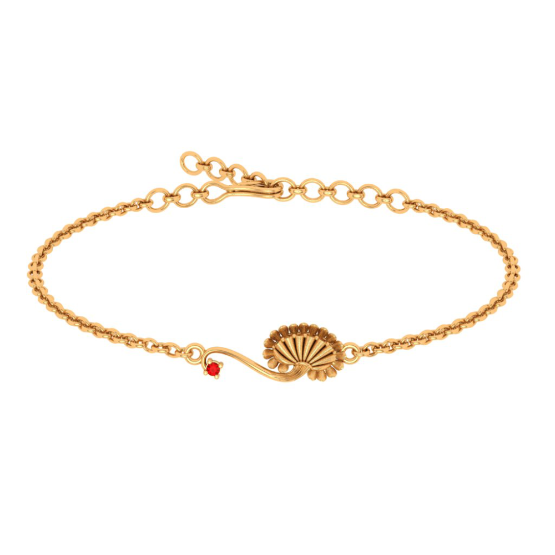 Buy Baby Girl Heart Gold Bracelet Online India