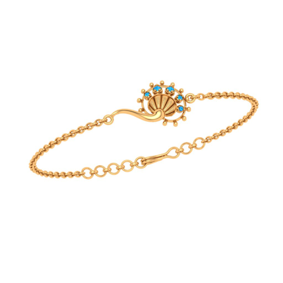 Buy quality 22K Gold Exclusive ball design ledies bracelet in Ahmedabad
