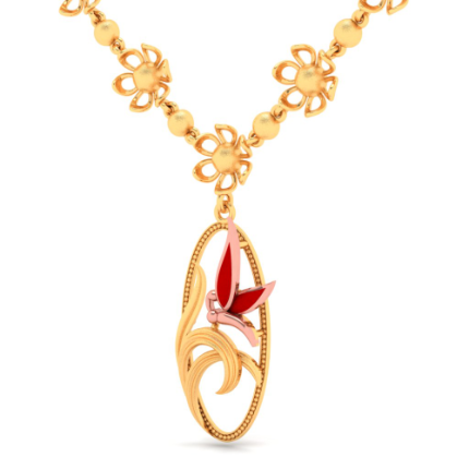 22k Gold Necklace N-T-2 - Rupashree Jewellers (RB)