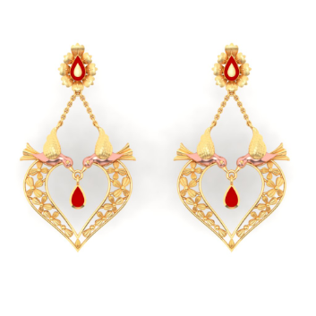 14K Butterfly Gold Earrings For You |?PC Chandra