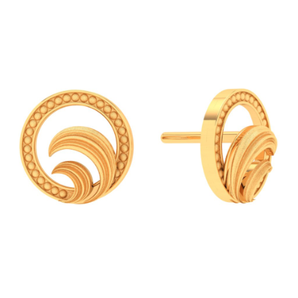 Gold Earrings, Peace Earrings, Simple Gold Earring, Stud Earrings, Everyday  Earrings, Tiny Earrings on Luulla