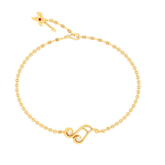 22KT Musical Note Gold Braclet | Online Exclusive Collection | PC ...