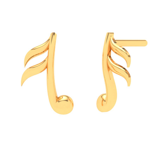 A'ROCH - Non-matching 925 Sterling Silver Rhinestone Music Note Earring |  YesStyle