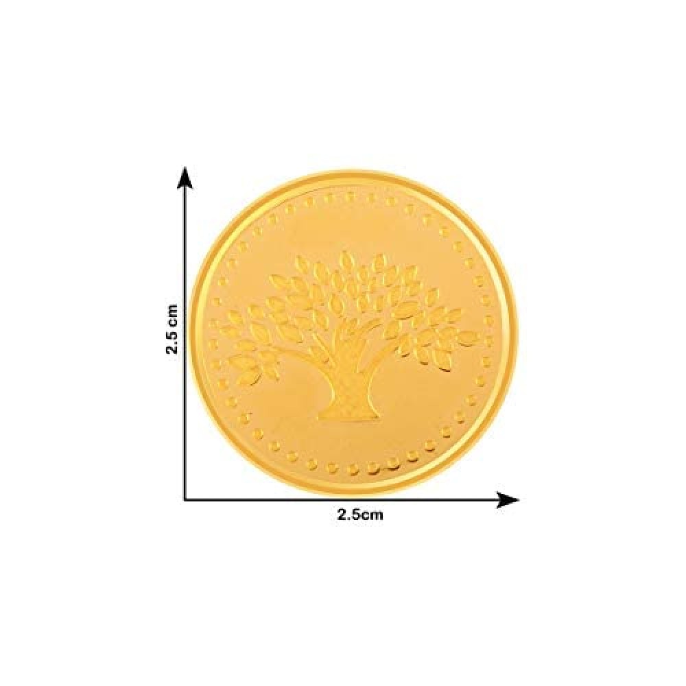 22k (916) 10 gm Kalpavriksha Yellow Gold Coin