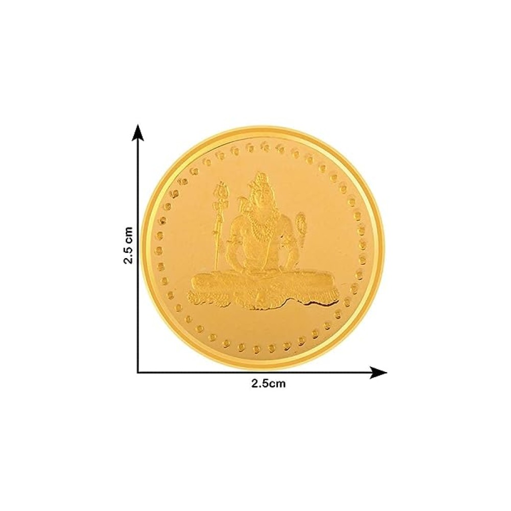 22k (916) 10 gm Shiv Yellow Gold Coin
