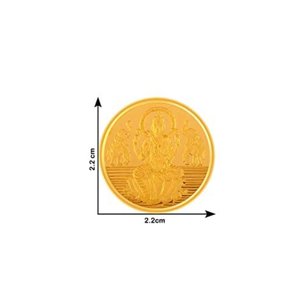 22k (916) 5 gm Lakshmi Yellow Gold Coin