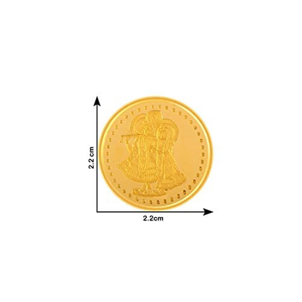 BIS hallmarked 5 gm 22KT (916) Yellow Gold Coin
