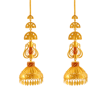 Latest earring design hot sale 2018 gold