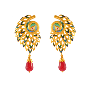 P.C. Chandra Jewellers 14KT (585) Yellow Gold Online Exclusive Drop Earrings  For Women - 1.1 Grams : Amazon.in: Fashion