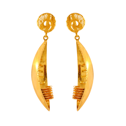 Lustrous Traditional 22K Gold Drop earrings  atjewelsin