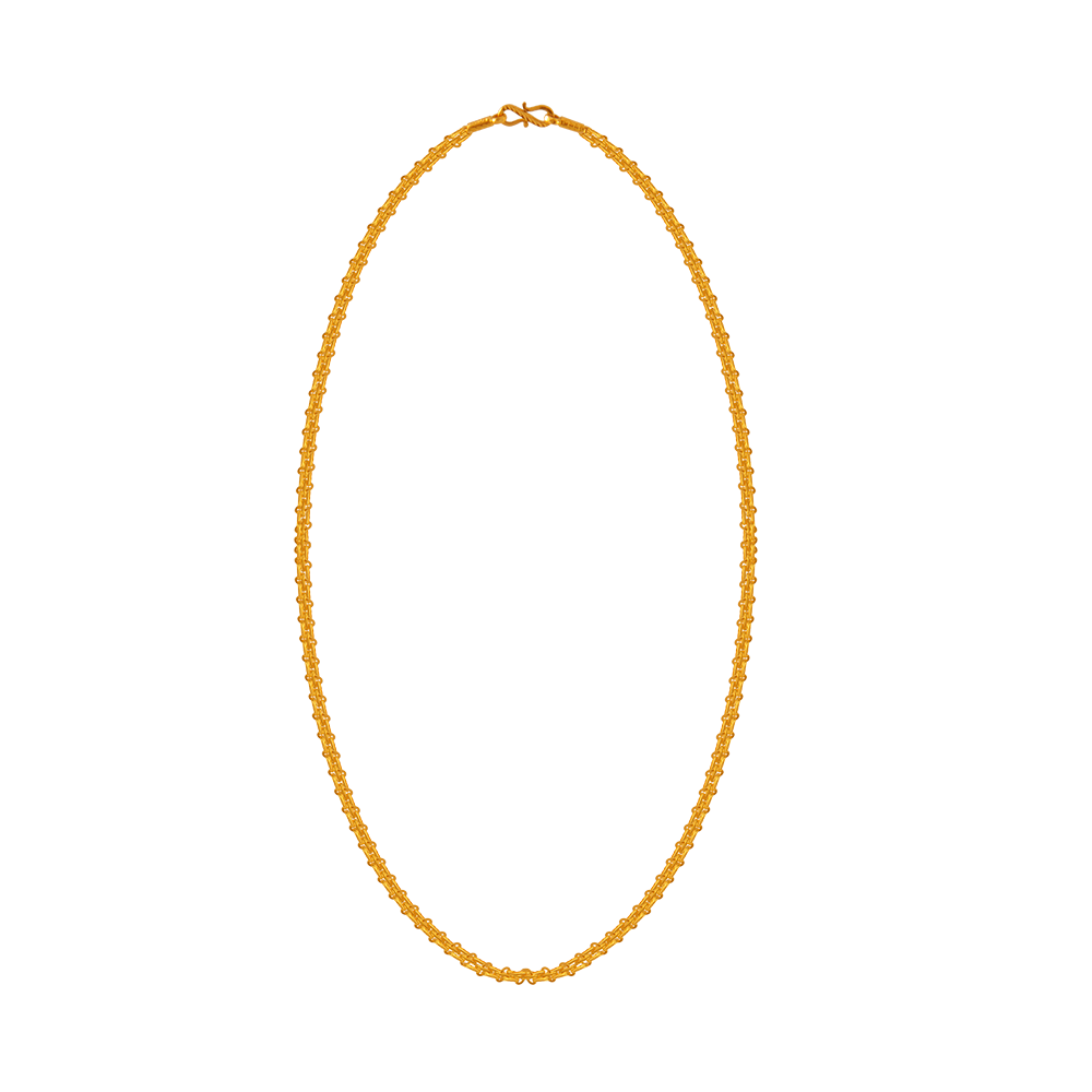 Sri jagdamaba pearls 22k (916) Yellow Gold Chain for Women : Amazon.in:  Fashion