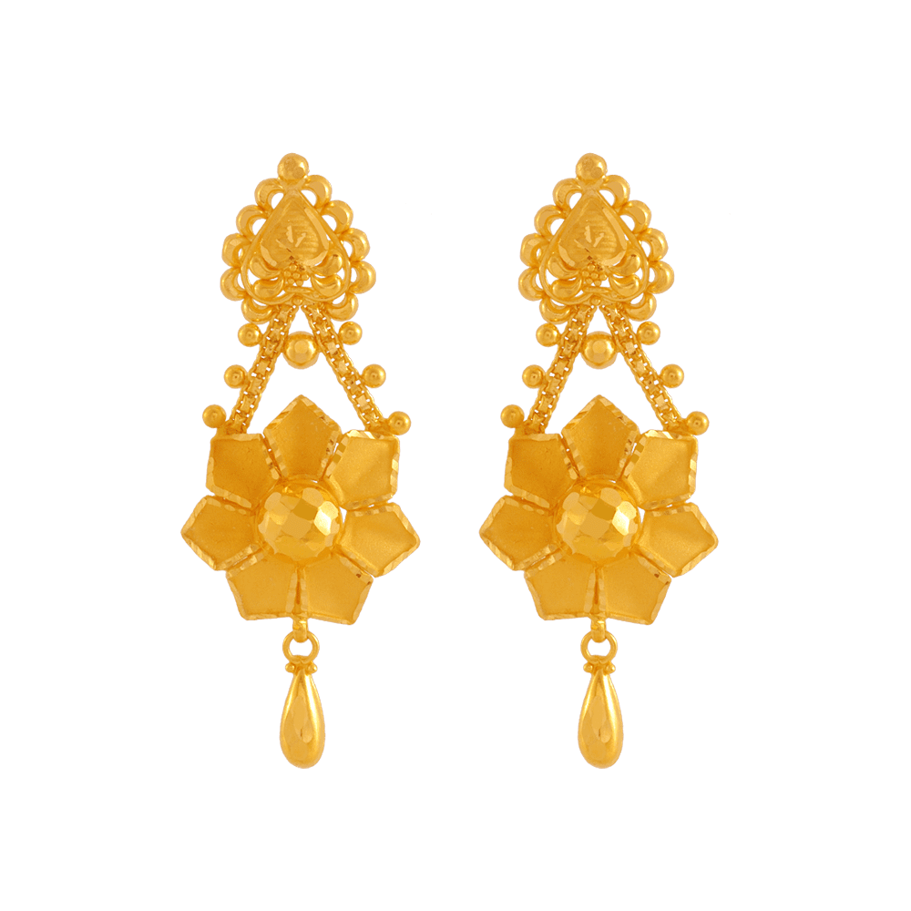 Women's Gold Drop Earrings | PC Chandra Jewellers