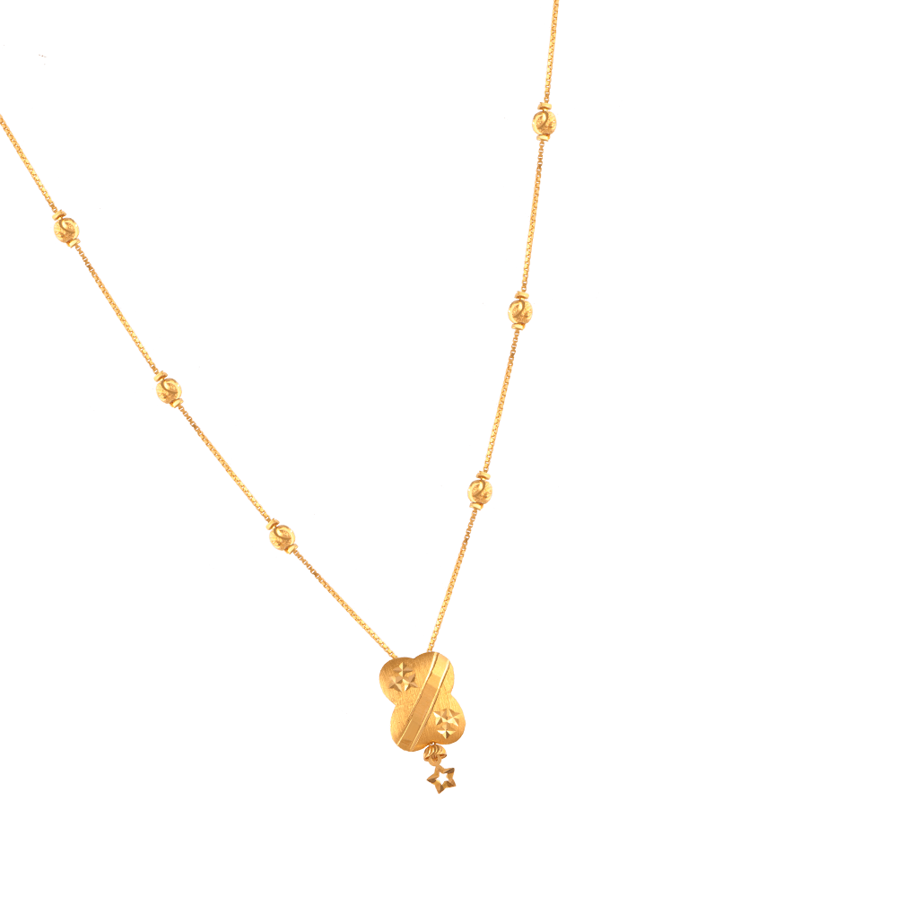 22KT (916) Yellow Gold Gold Chain Pendant for Women