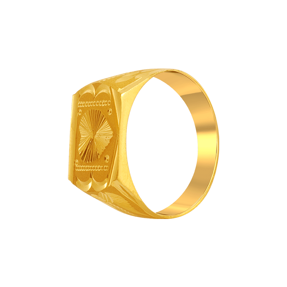 22KT Yellow Gold Rings for Men| PC Chandra Jewellers
