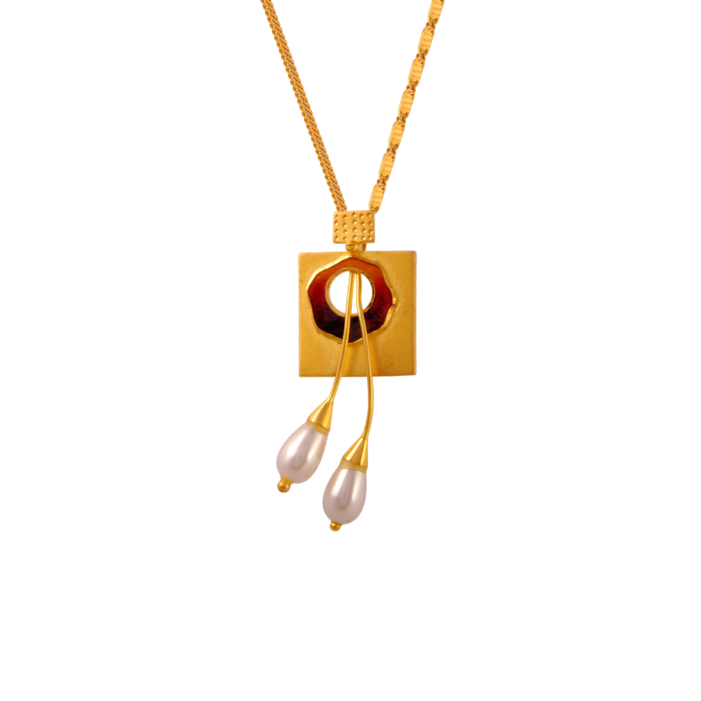 22KT (916) Yellow Gold Gold Chain Pendant for Women