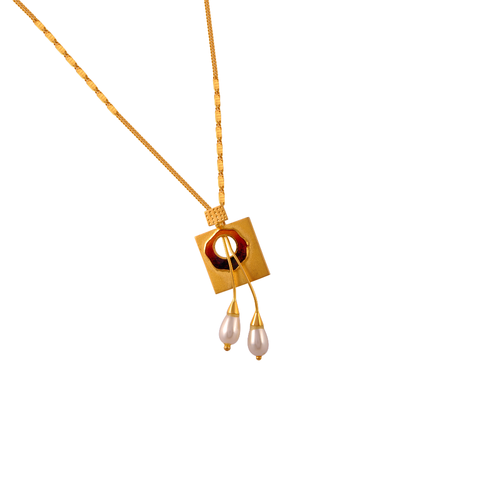 22KT (916) Yellow Gold Gold Chain Pendant for Women