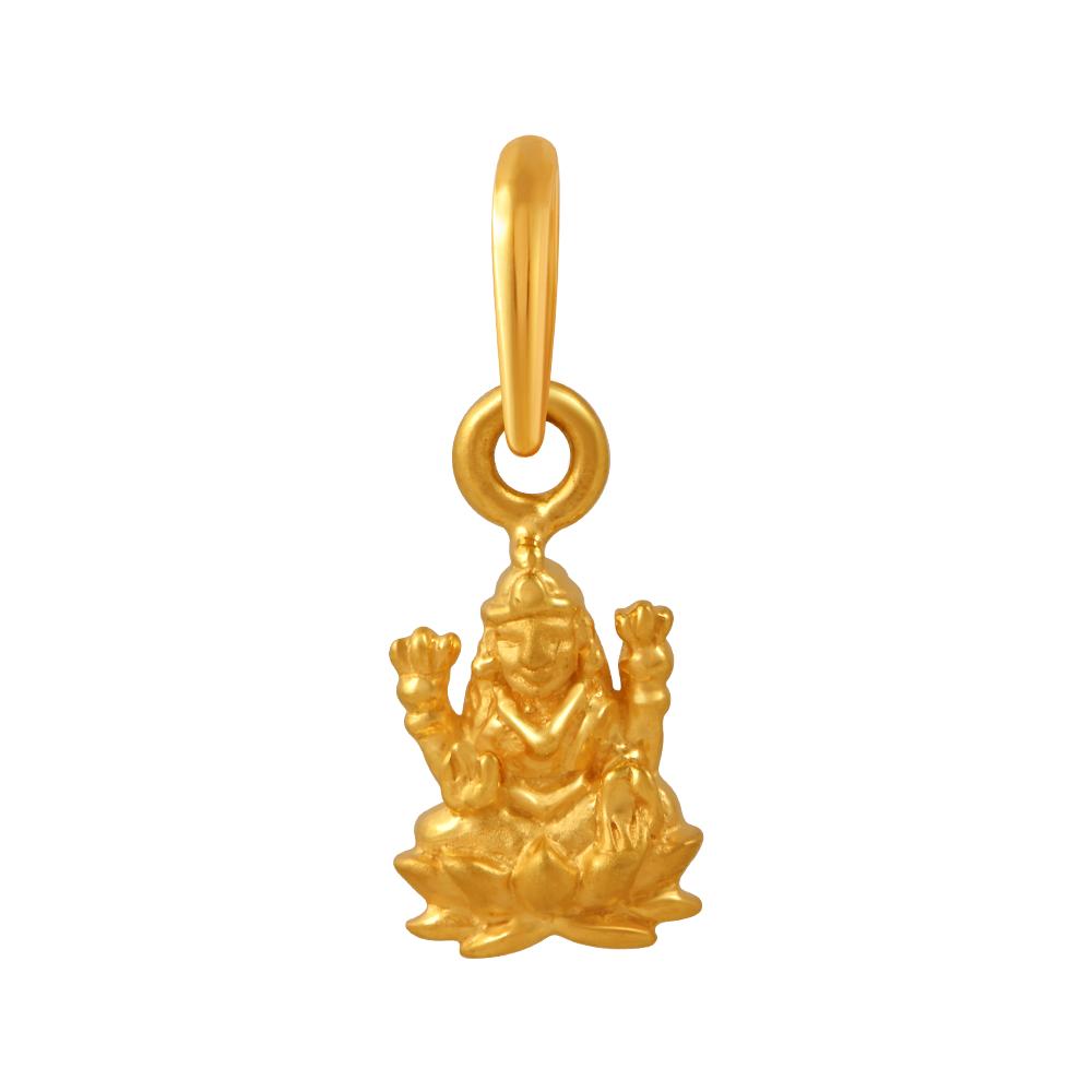 Exclusive 22K gorgeous Lord Brahma motif gold pendant by PC Chandra ...