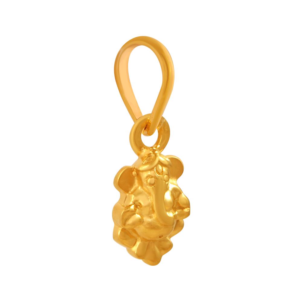 22K gold pendant with a splendid Lord Ganesha motif 