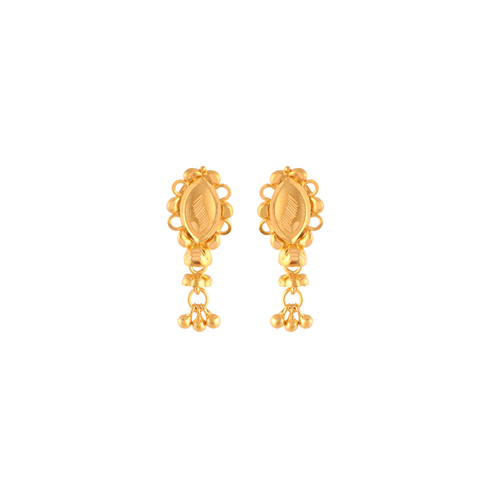 22KT (916) Yellow Gold Gold Earrings for Women