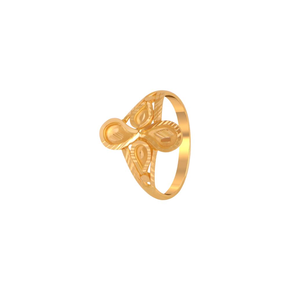 14K Gold Zodiac Script Ring – Baby Gold