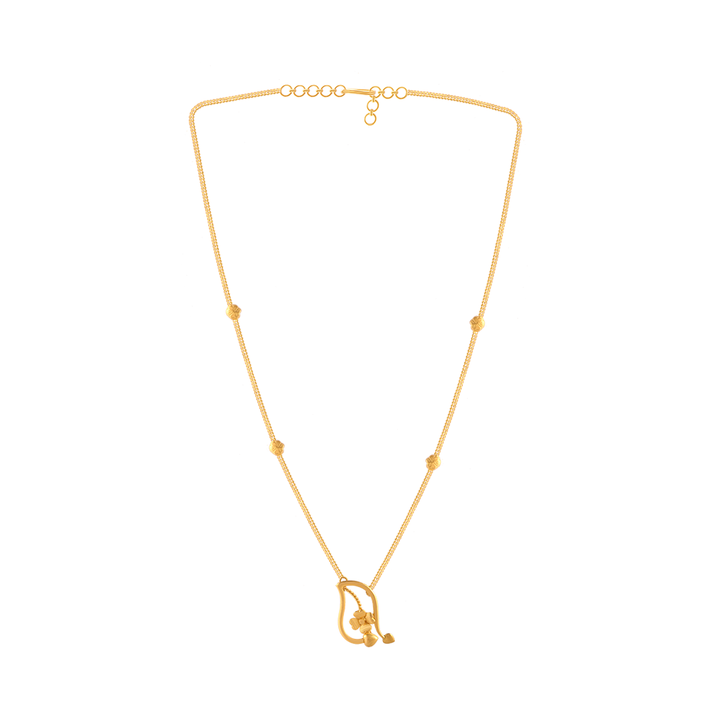 22KT (916) Yellow Gold Gold Chain Pendant for Women