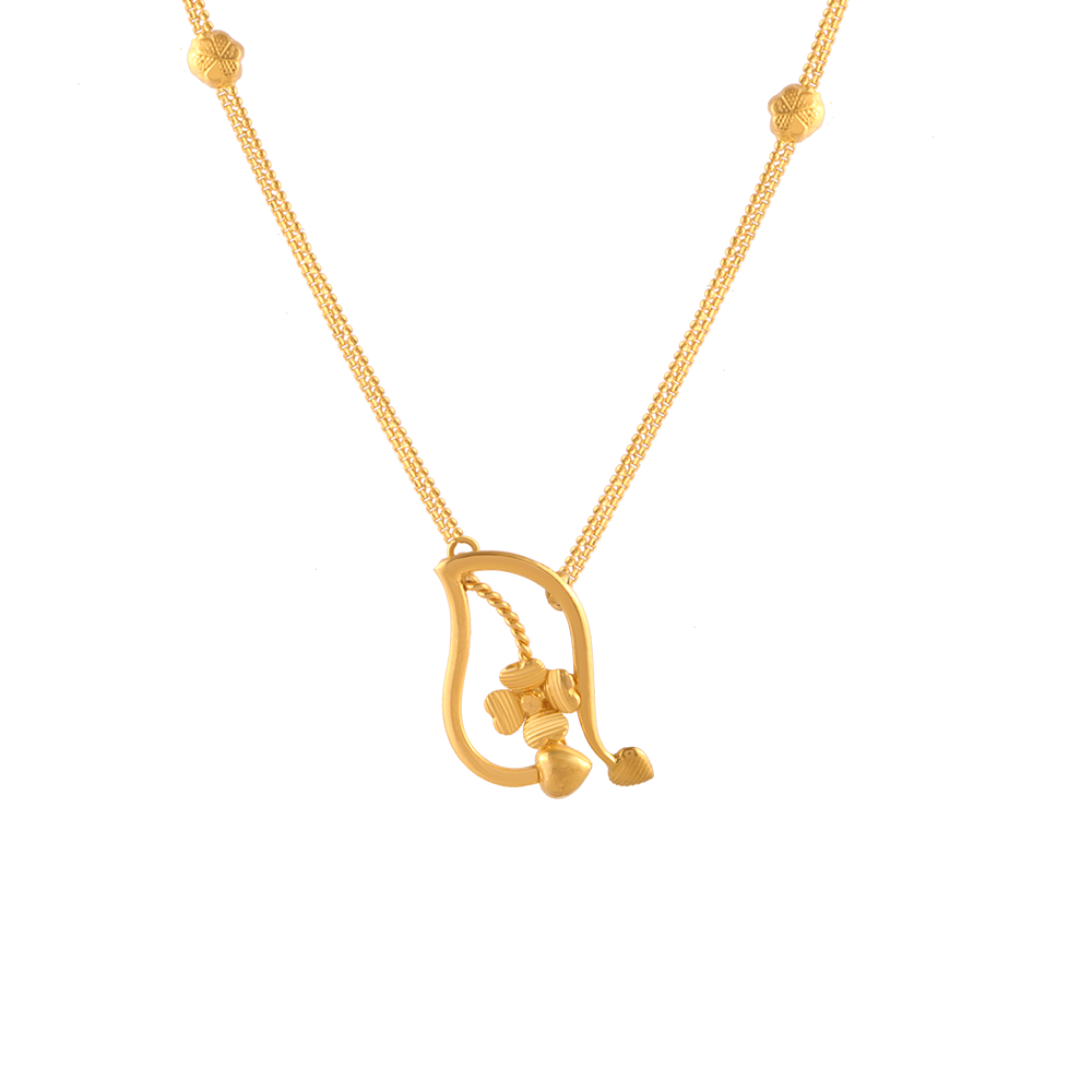 22KT (916) Yellow Gold Gold Chain Pendant for Women