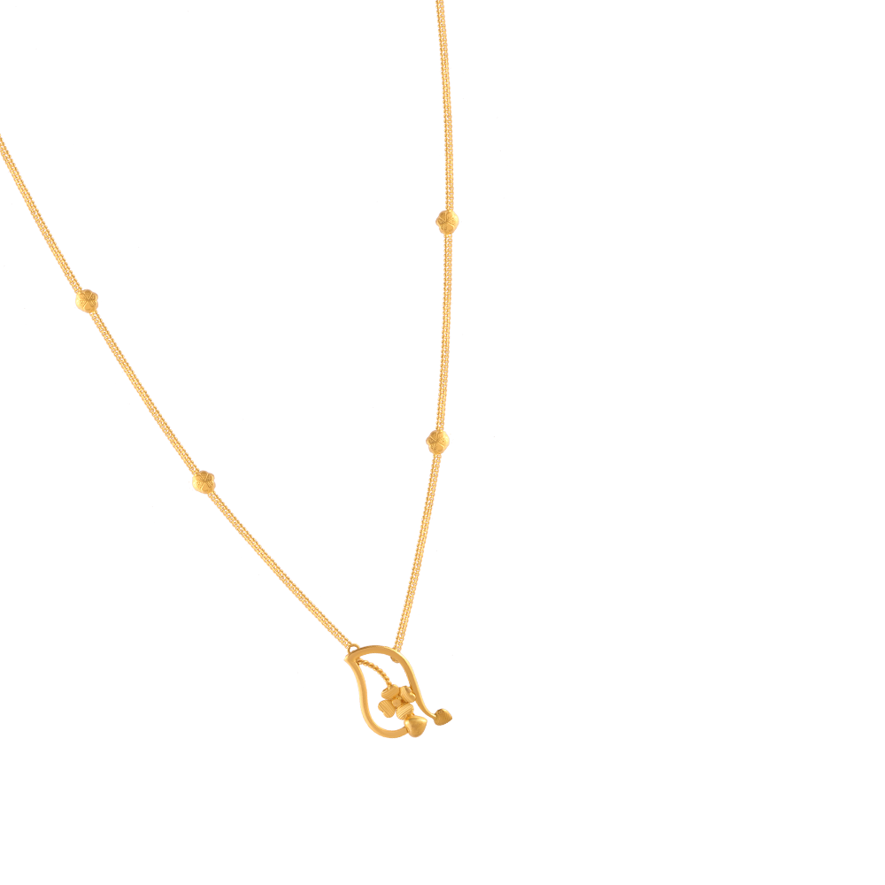 22KT (916) Yellow Gold Gold Chain Pendant for Women