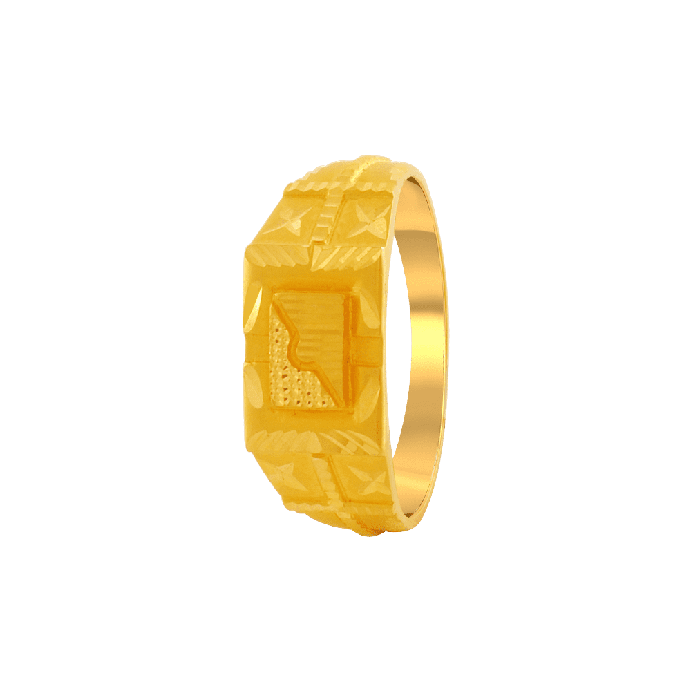 22K Gold men's Ring With Pearl - 235-GR3720 in 8.550 Grams