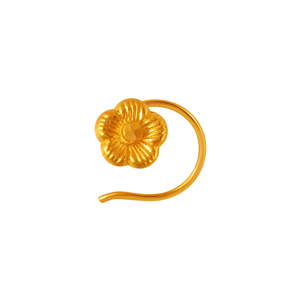 22K Gold Nose Pin | Buy Gold Nose Rings Online - PC Chandra