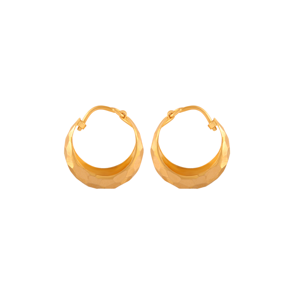 22KT (916) Yellow Gold Gold Earrings for Women