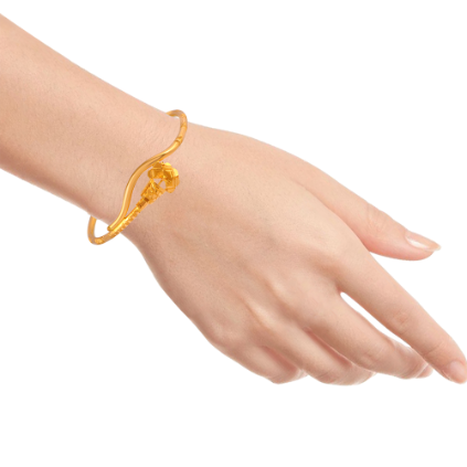 22KT (916) Yellow Gold Gold Bangles for Women