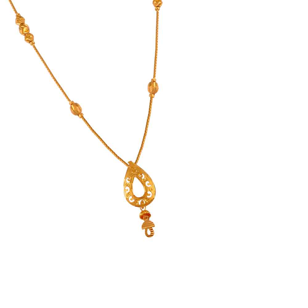 22KT (916) Yellow Gold Gold Chain Pendant for Women