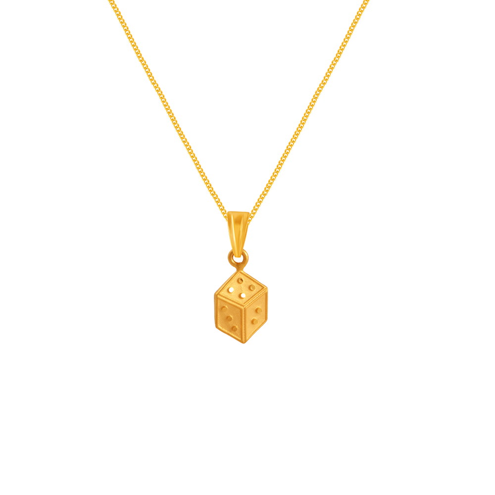 22K Gold Pendant Design Crafted Immaculately