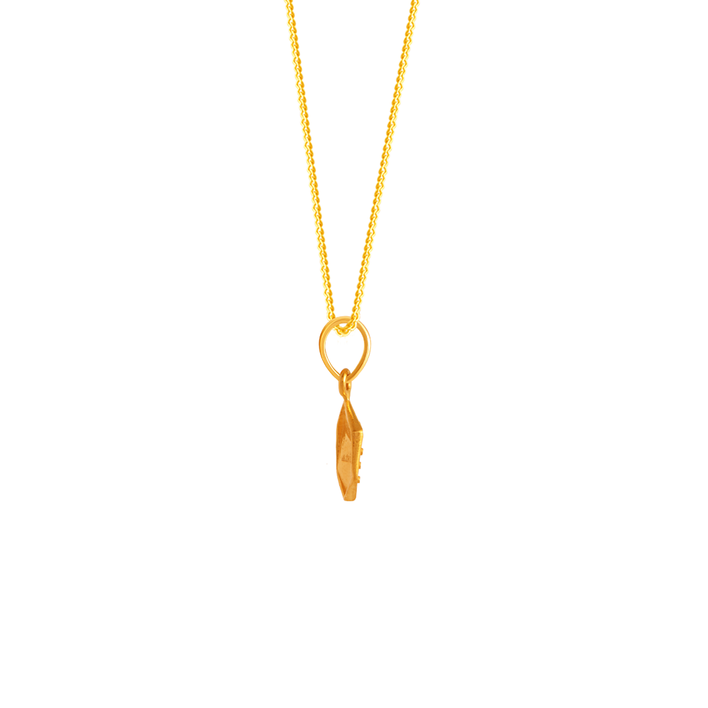 22K Gold Pendant Design Crafted Immaculately