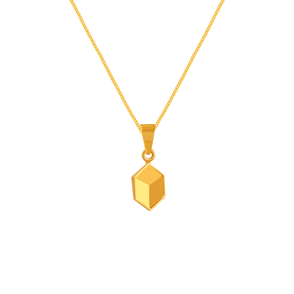 22K Gold Pendant Design Crafted Immaculately