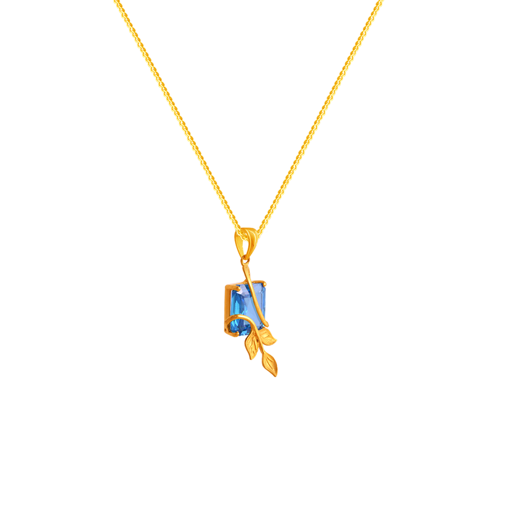 22K Gold Pendant Gemmed From Amazea Collection