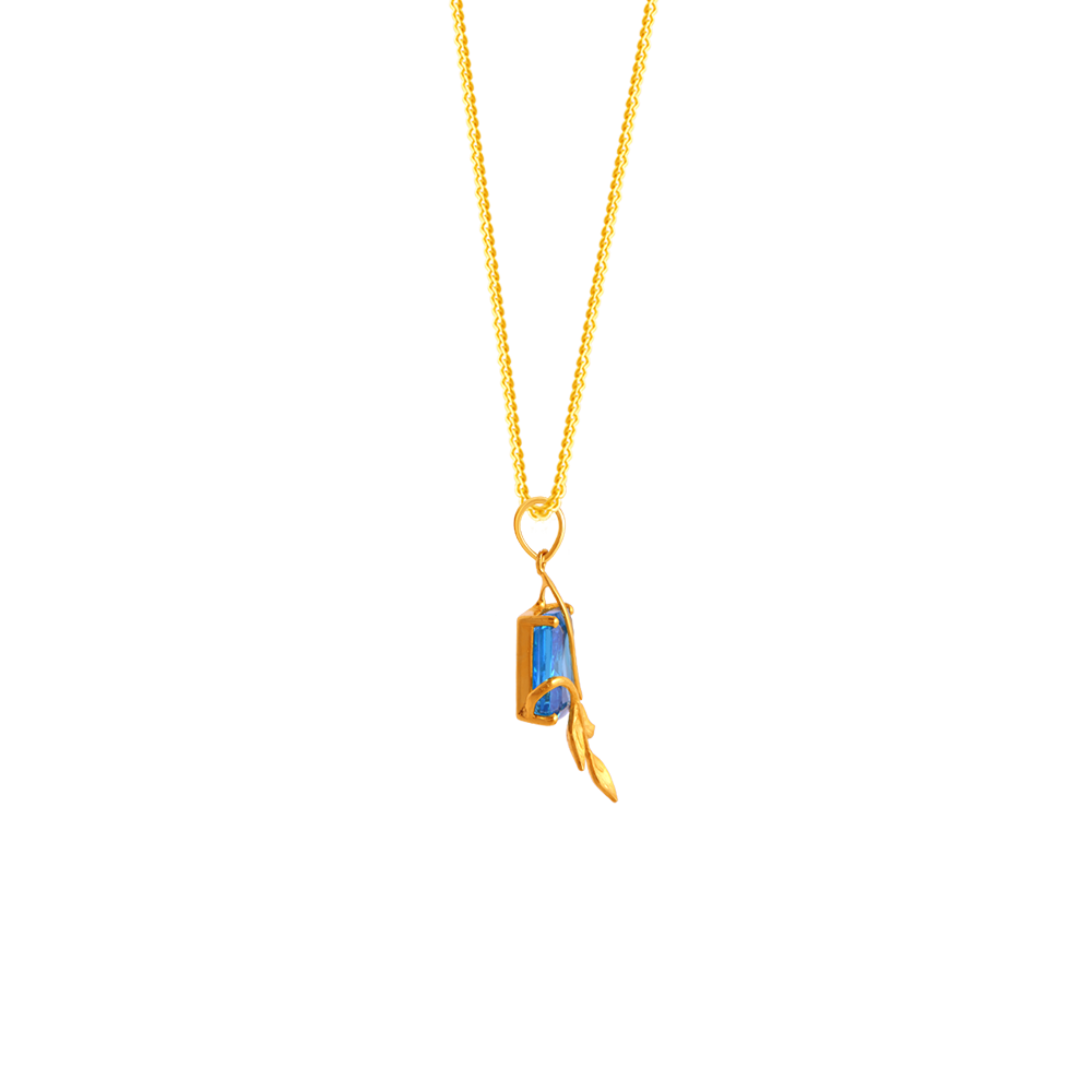 22K Gold Pendant Gemmed From Amazea Collection