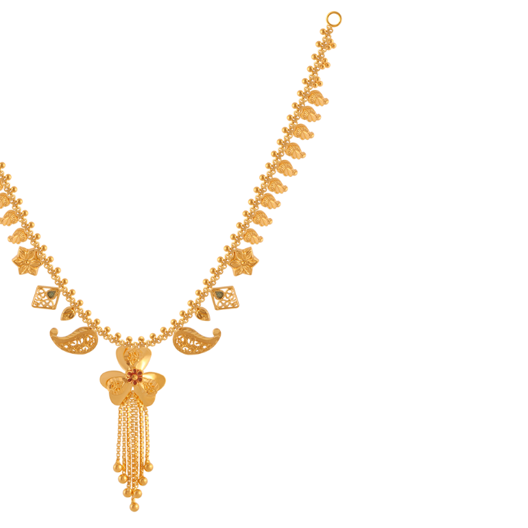 22KT (916) Yellow Gold Gold Necklace for Women