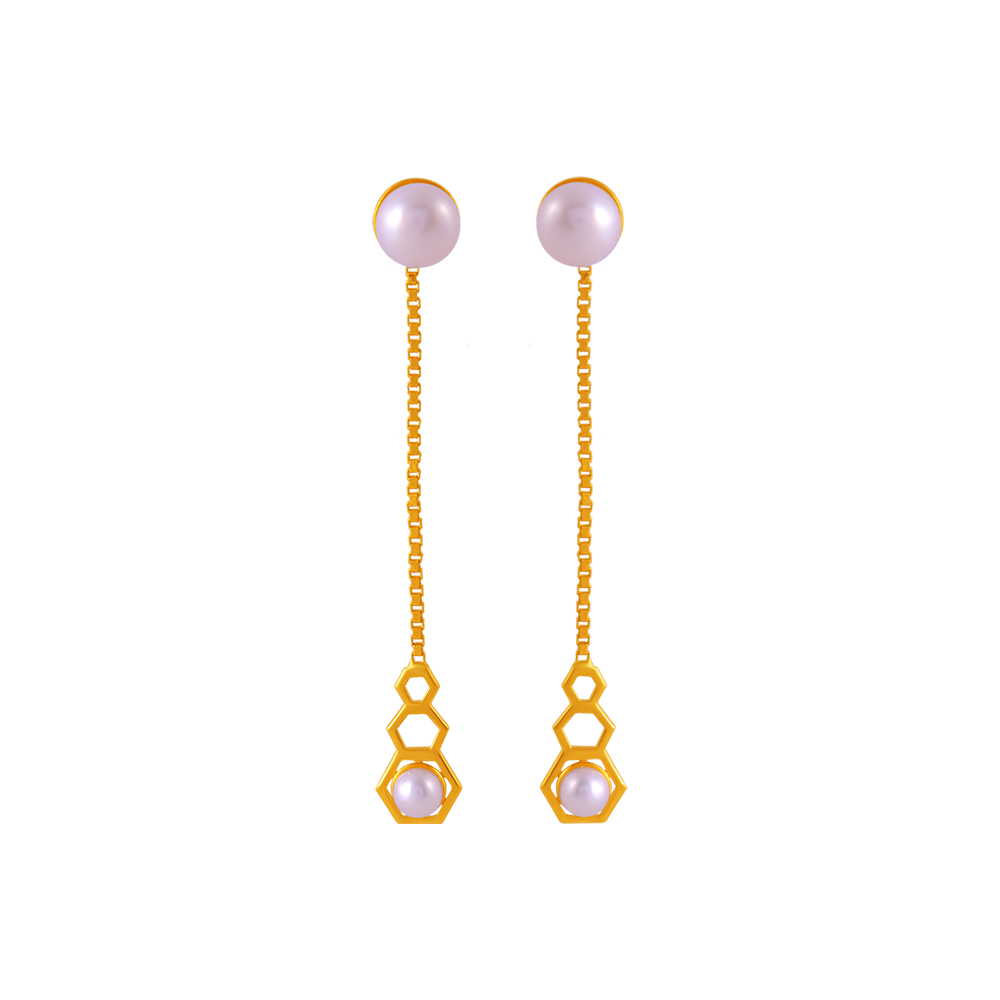 22K Gold Earrings Design For Festive Occasion