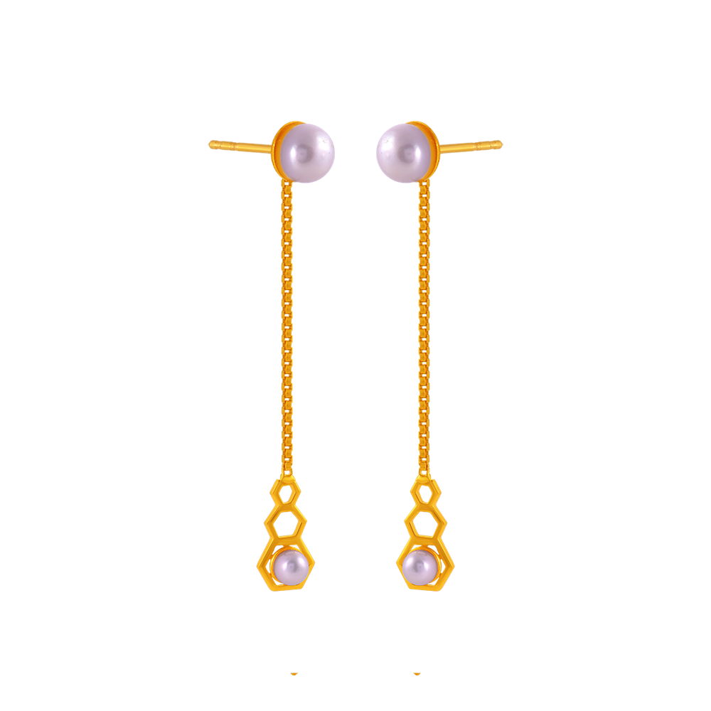 22K Gold Earrings Design For Festive Occasion