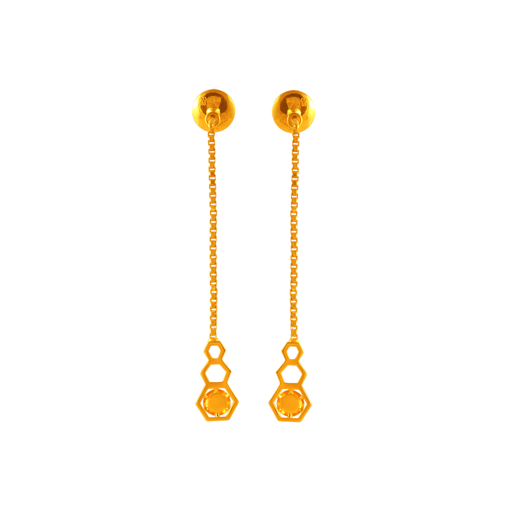 22K Gold Earrings Design For Festive Occasion