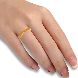 22K Solid Gold Rings From Amazea Collection For Ladies 