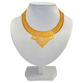 22K Magnificent Gold Necklace Design